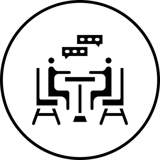 Imagen vectorial del icono de negociación Se puede utilizar para el liderazgo