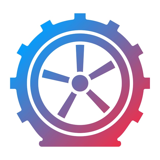 Imagen vectorial de icono de neumático plano Se puede utilizar para la reparación de automóviles