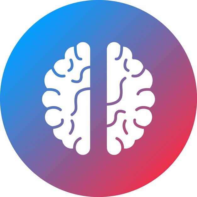 Imagen vectorial de icono de neurología Puede utilizarse para Medicina I