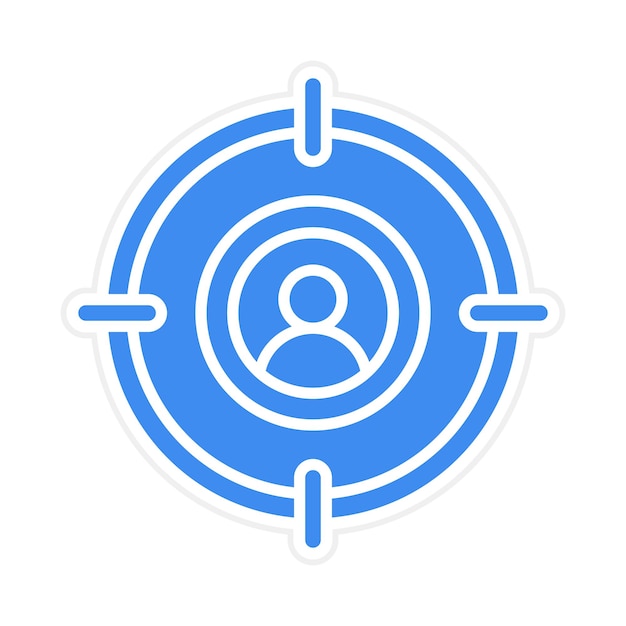 Imagen vectorial de icono de nicho Se puede utilizar para el servicio de marketing en Internet