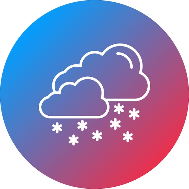 Imagen vectorial de icono de nieve pesada Se puede usar para desastres naturales