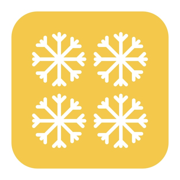 La imagen vectorial del icono de nieve se puede utilizar para la estación de esquí