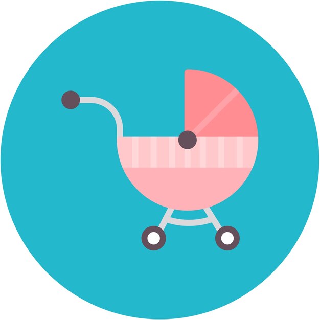 Imagen vectorial de icono de niñera Se puede usar para la adopción de niños