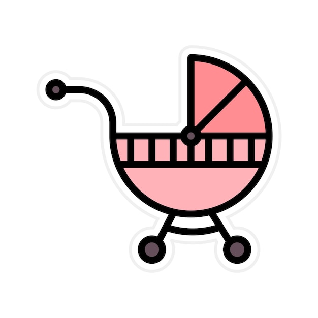 Imagen vectorial de icono de niñera Se puede usar para la adopción de niños