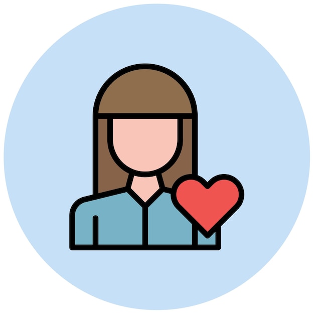 Imagen vectorial del icono de la niñera Se puede utilizar para la adopción de niños