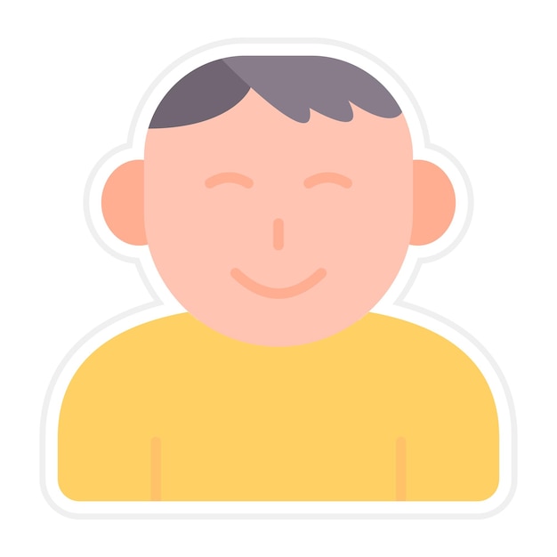 La imagen vectorial del icono del niño se puede utilizar para la vida familiar