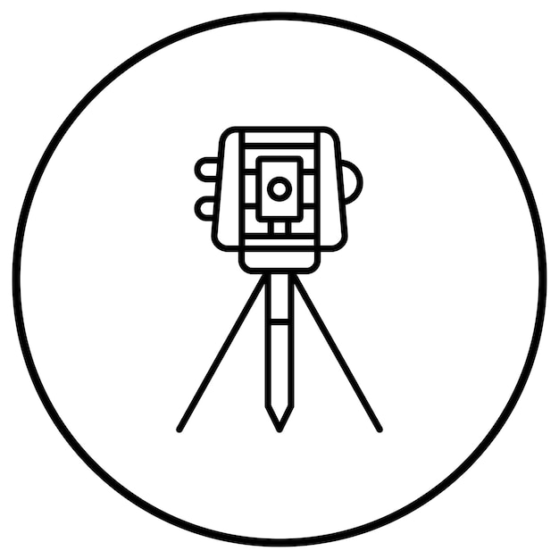 La imagen vectorial del ícono de nivel del láser se puede utilizar para la ingeniería