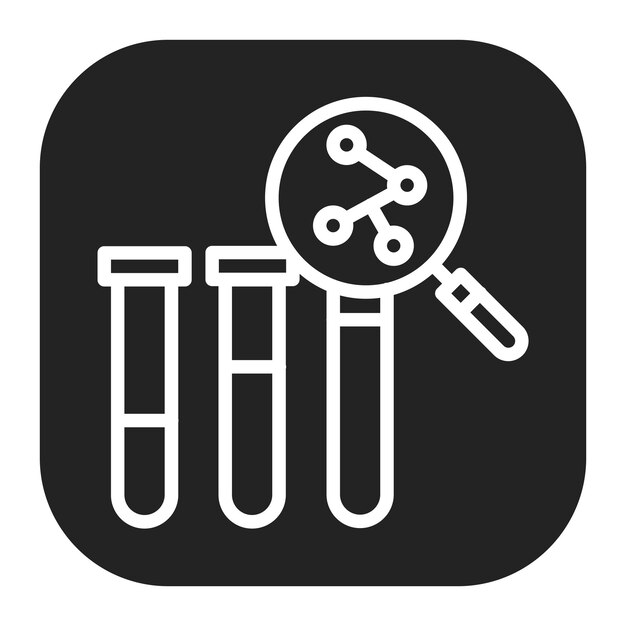 Imagen vectorial del icono de los niveles de hormonas Se puede utilizar para pruebas médicas