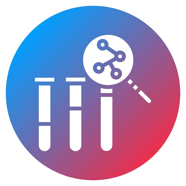 Imagen vectorial del icono de los niveles de hormonas Se puede utilizar para pruebas médicas