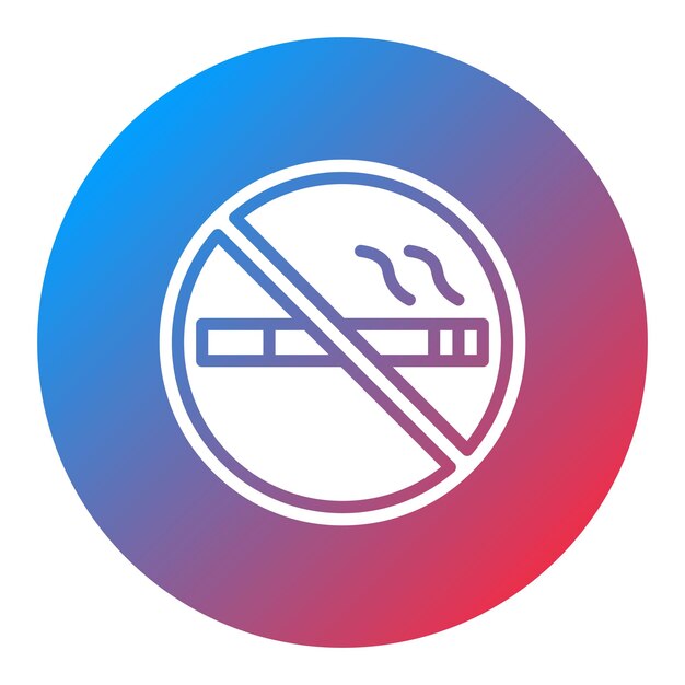 Imagen vectorial del icono No fumar Puede utilizarse para el ferrocarril