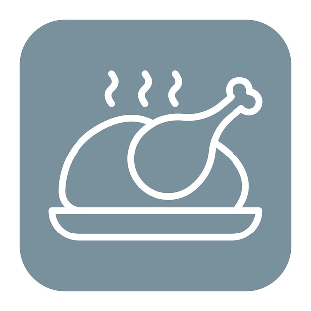 Imagen vectorial de icono no vegetariano Puede utilizarse para la nutrición