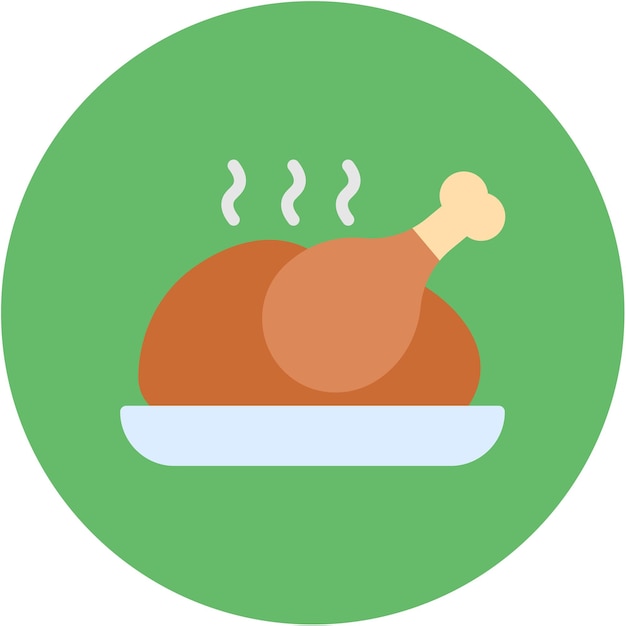 Imagen vectorial de icono no vegetariano Puede utilizarse para la nutrición