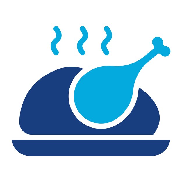Imagen vectorial de icono no vegetariano Puede utilizarse para la nutrición