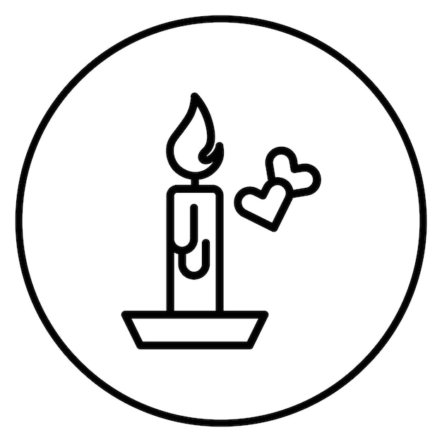 Imagen vectorial del icono de la noche Se puede usar para la aplicación de citas