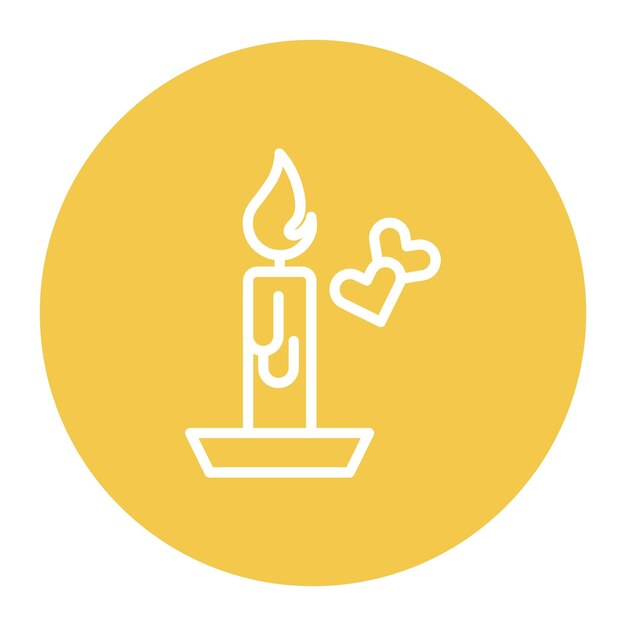 Imagen vectorial del icono de la noche Se puede usar para la aplicación de citas