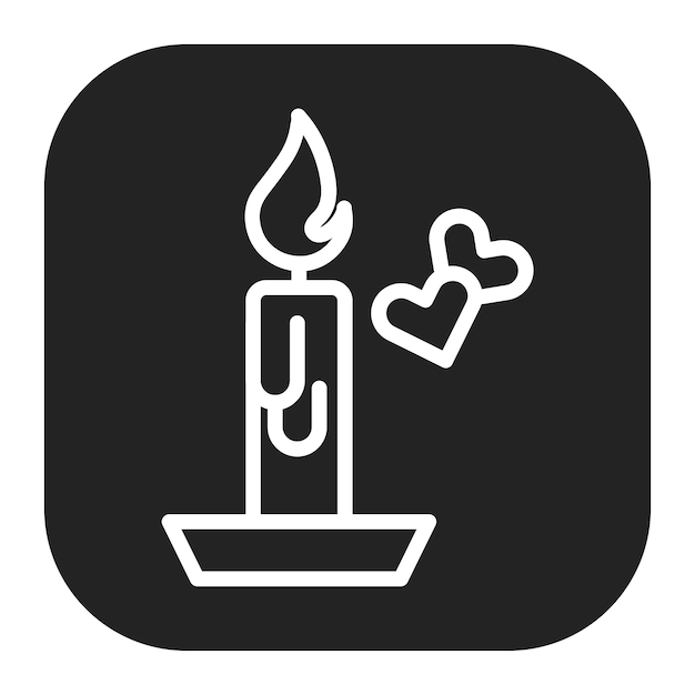 Imagen vectorial del icono de la noche Se puede usar para la aplicación de citas