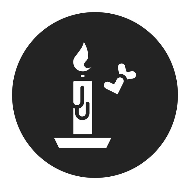 Imagen vectorial del icono de la noche Se puede usar para la aplicación de citas