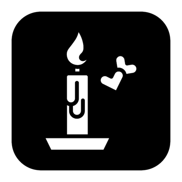 Imagen vectorial del icono de la noche Se puede usar para la aplicación de citas
