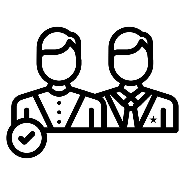 Imagen vectorial del icono de la nominación Se puede utilizar para la política