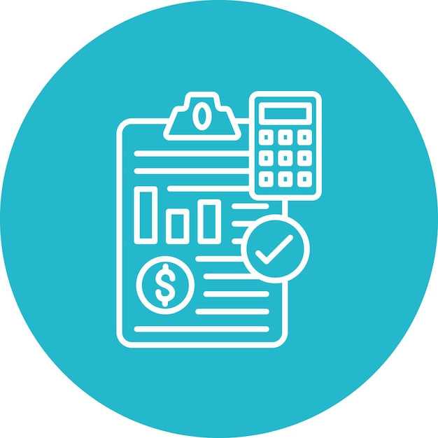 Imagen vectorial del icono de las normas contables Se puede utilizar para la contabilidad