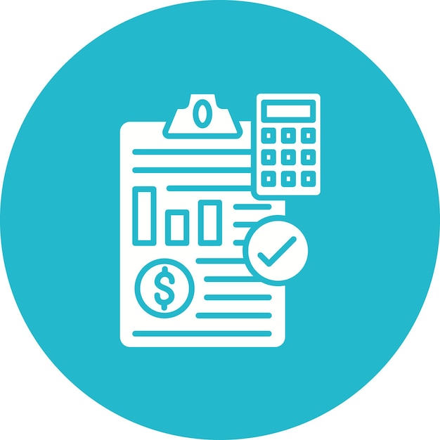 Imagen vectorial del icono de las normas contables Se puede utilizar para la contabilidad
