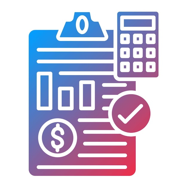 Imagen vectorial del icono de las normas contables Se puede utilizar para la contabilidad