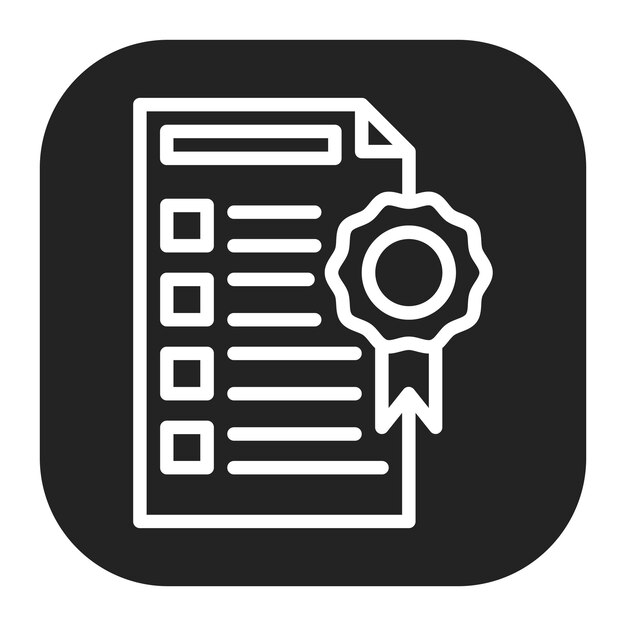 Imagen vectorial del icono de las normas Se puede utilizar para la compilación y la regulación