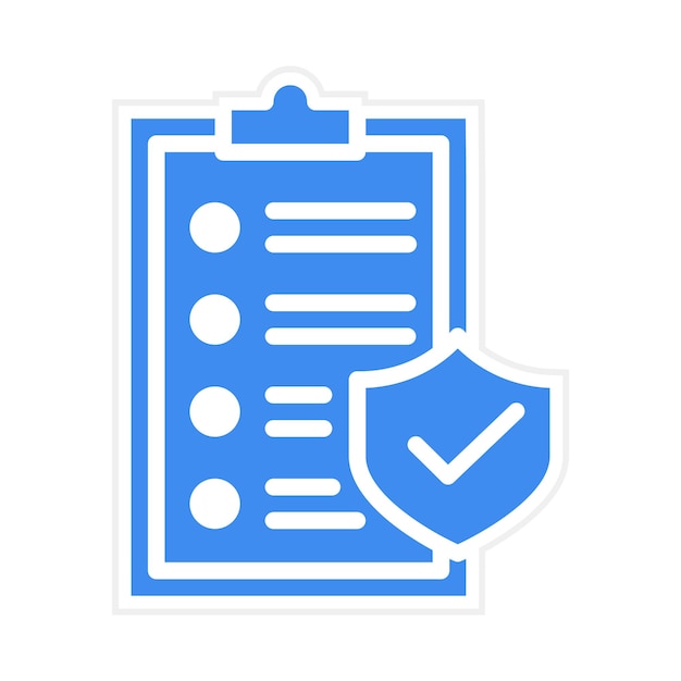 Imagen vectorial del icono de las normas de seguridad Puede utilizarse para la producción en masa