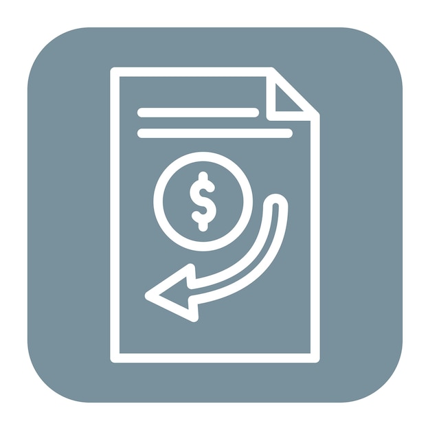 Imagen vectorial del icono de la nota convertible Puede utilizarse para el crowdfunding