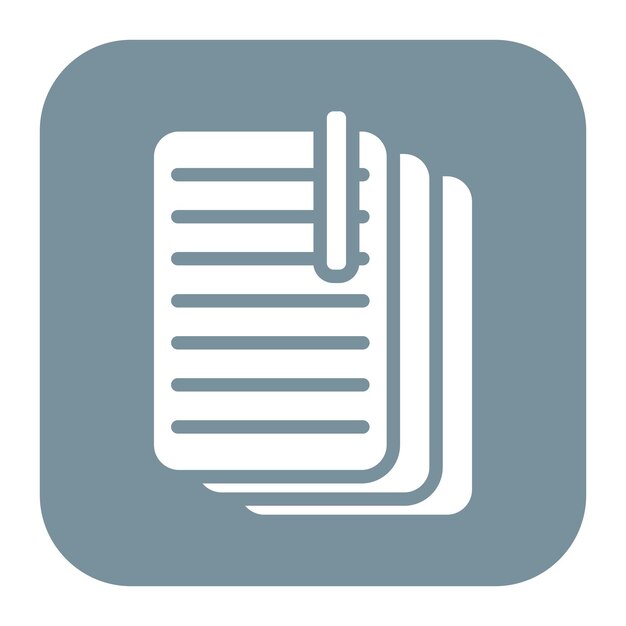 La imagen vectorial del icono de la nota se puede utilizar para la literatura