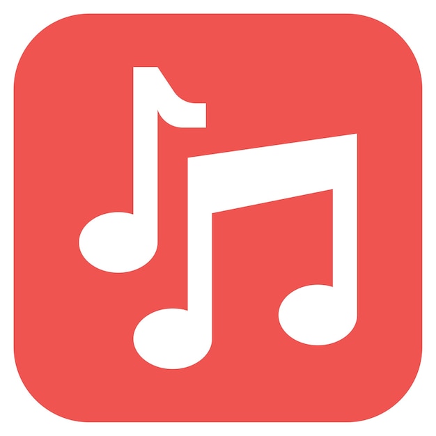 Imagen vectorial del icono de las notas musicales Se puede usar para Rock and Roll