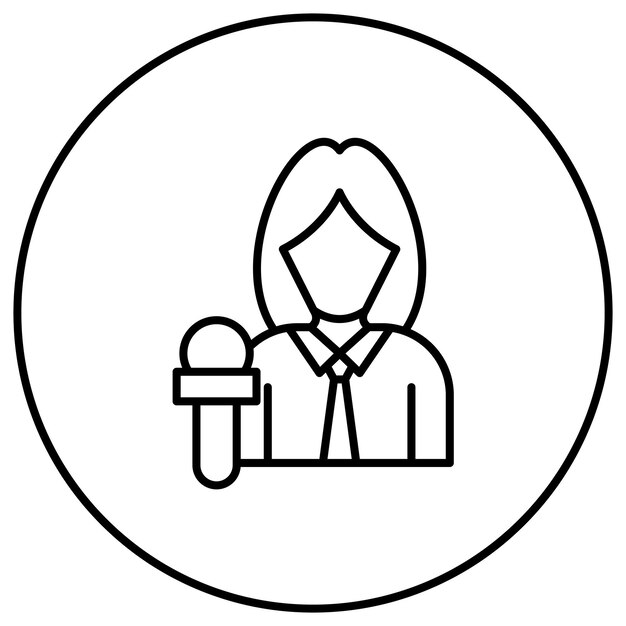 Imagen vectorial del icono de la noticia Se puede usar para noticias y medios