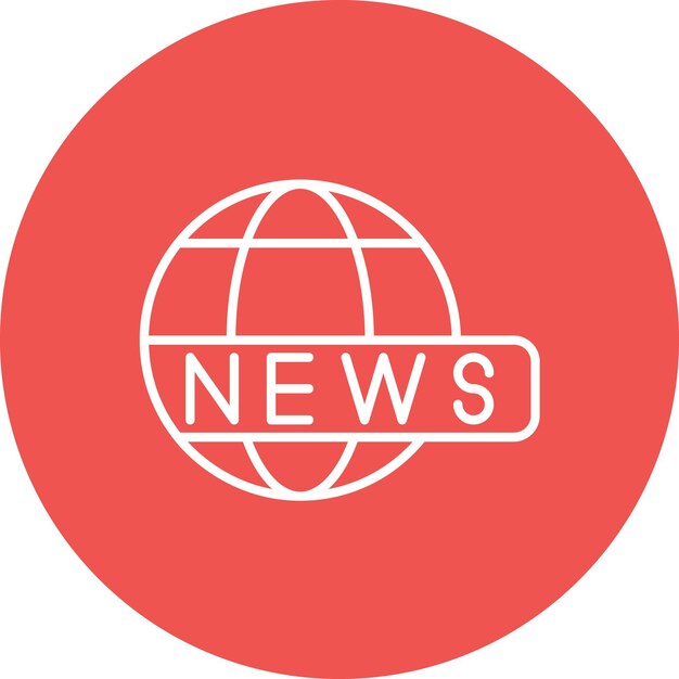 Imagen vectorial de icono de noticias de última hora Se puede usar para invertir