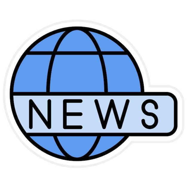 Imagen vectorial de icono de noticias de última hora Se puede usar para invertir