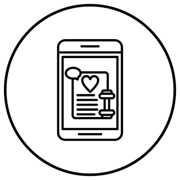 Imagen vectorial del icono de notificación de entrenamiento Se puede usar para la aplicación de entrenamiento
