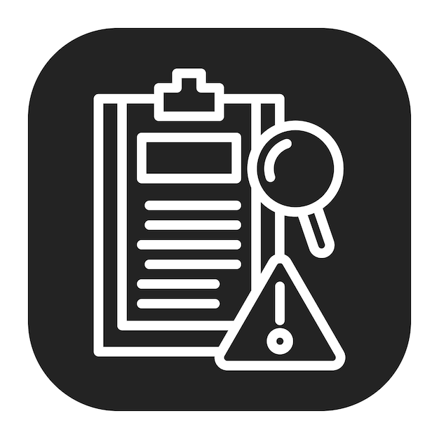 Imagen vectorial del icono de notificación de incidentes Puede utilizarse para la gestión de operaciones