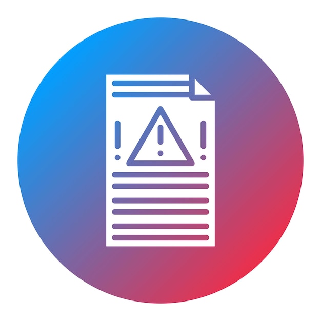 Imagen vectorial del icono de notificación de incidentes Puede utilizarse para la gestión de riesgos