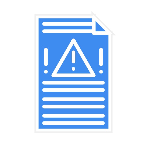 Imagen vectorial del icono de notificación de incidentes Puede utilizarse para la gestión de riesgos