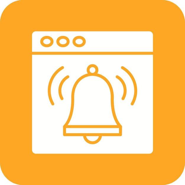 Imagen vectorial del icono de notificación Puede utilizarse para la experiencia del usuario