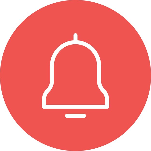 Imagen vectorial del icono de notificación Puede utilizarse para la interfaz de usuario