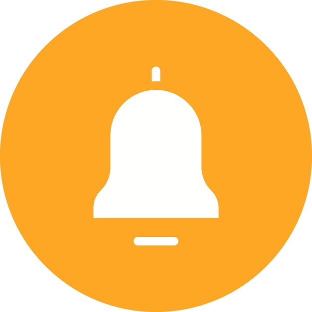 Imagen vectorial del icono de notificación Puede utilizarse para la interfaz de usuario