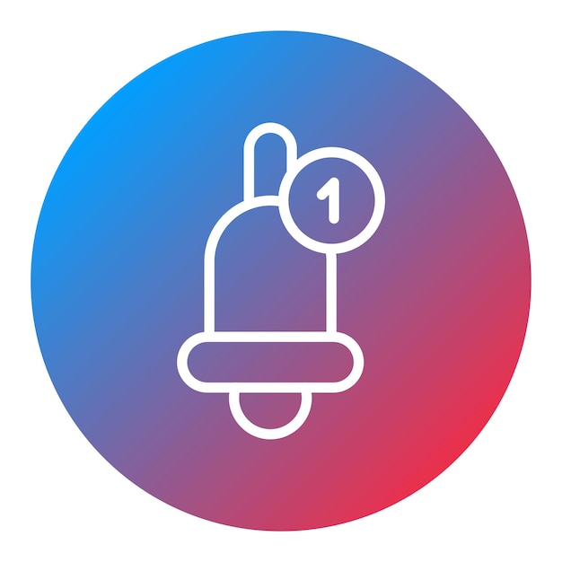 Imagen vectorial del icono de notificación Puede utilizarse para la tienda web