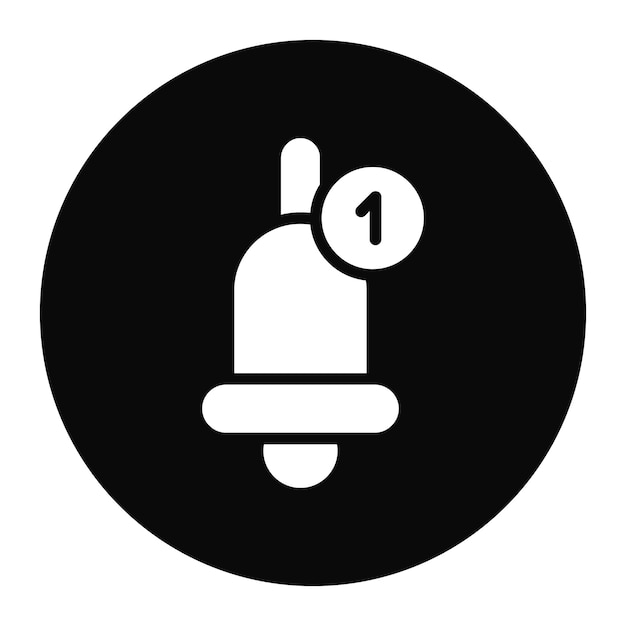 Imagen vectorial del icono de notificación Puede utilizarse para la tienda web