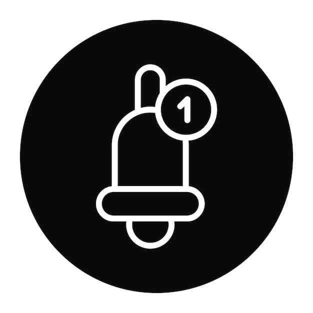 Imagen vectorial del icono de notificación Puede utilizarse para la tienda web