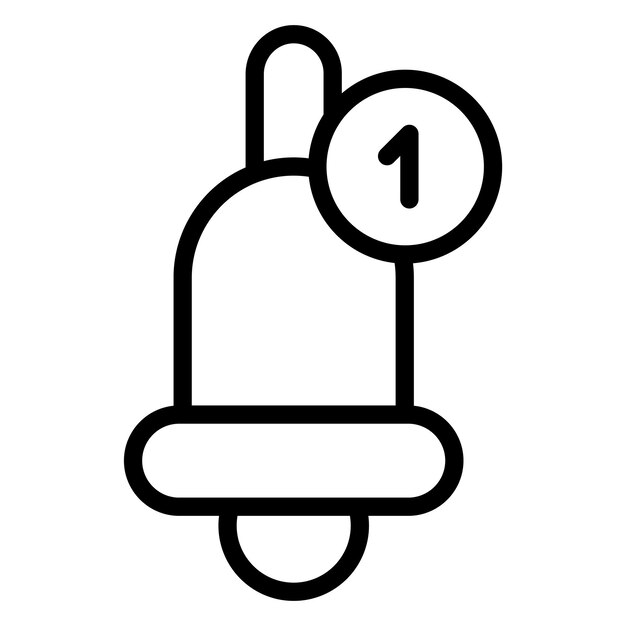 Imagen vectorial del icono de notificación Puede utilizarse para la tienda web
