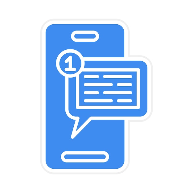 Imagen vectorial del icono de notificación de SMS Se puede utilizar para los servicios de dinero en línea