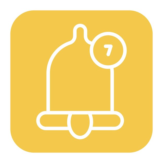 Imagen vectorial del icono de las notificaciones Se puede utilizar para el comercio minorista digital