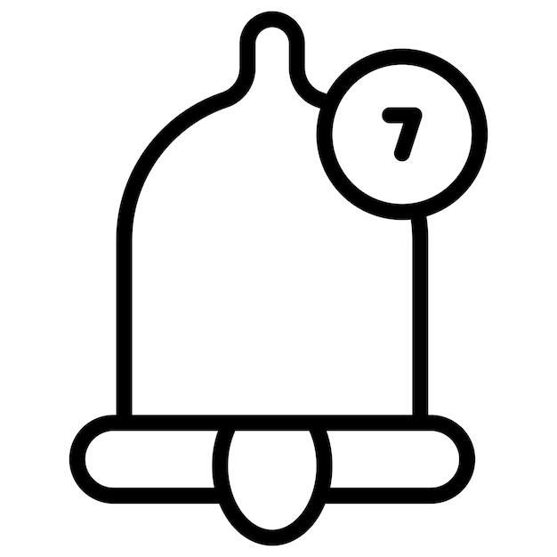 Imagen vectorial del icono de las notificaciones Se puede utilizar para el comercio minorista digital