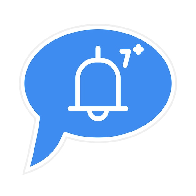 Imagen vectorial del icono de las notificaciones push Se puede utilizar para el comercio minorista digital