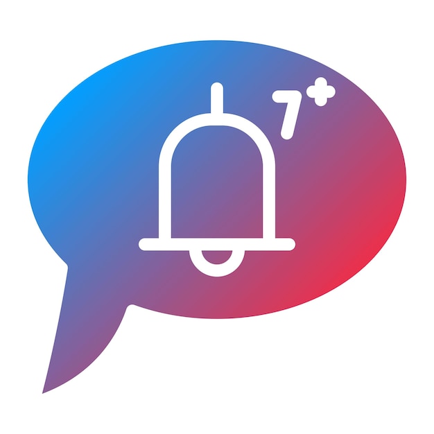 Imagen vectorial del icono de las notificaciones push Se puede utilizar para el comercio minorista digital